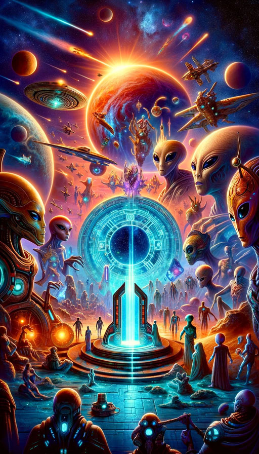 Alien Encounters Interactive Adventure Portal - Explore Uncharted Worlds with Portals From Earth